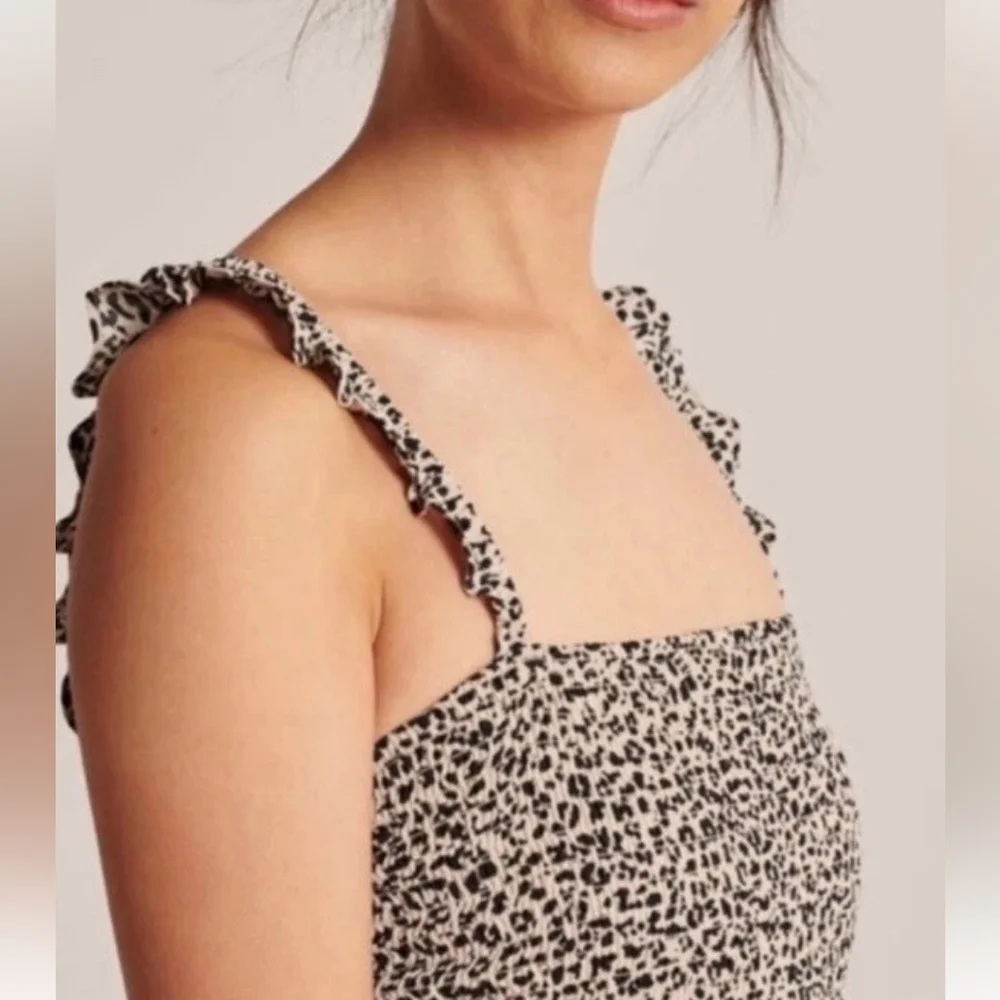 Abercombrie & Fich Leopard Print Maxi Dress Size S